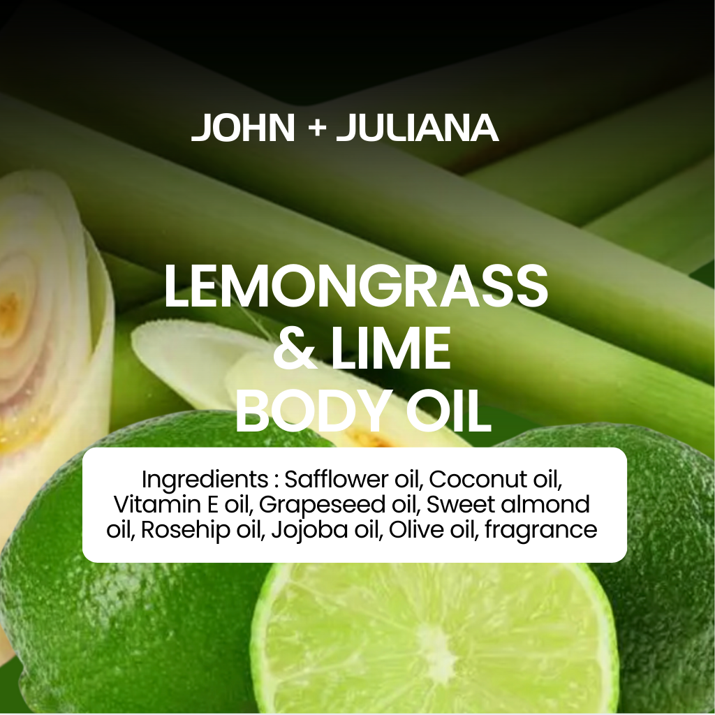 J + J | Scented Body Oil | Lemongrass & Lime