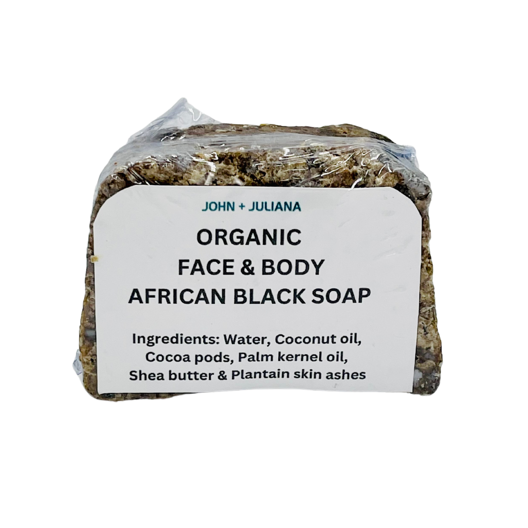 J+J Black Soap | African Black Soap Solid