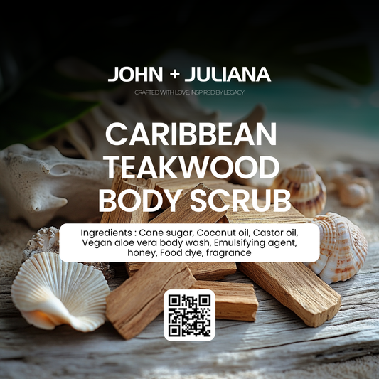 J+J Sugar Scrub | Caribbean Teakwood