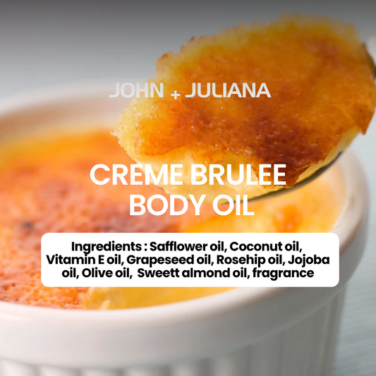 J + J | Scented Body Oil | Creme Brulee