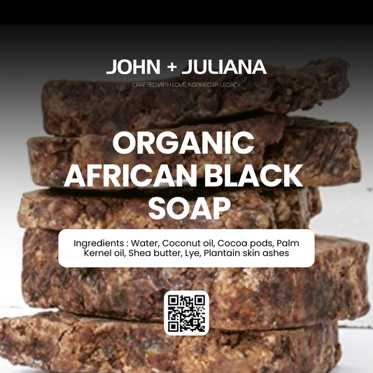 J+J Black Soap | African Black Soap Solid