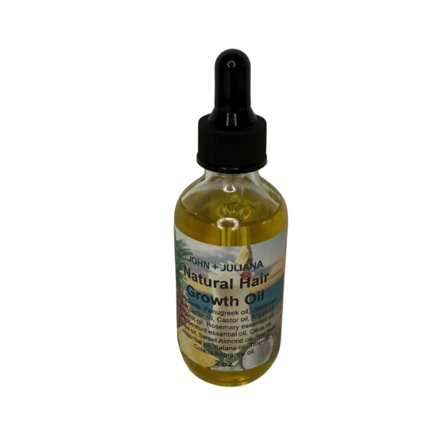 J+J | Natural Hair Growth Oil | Tropical Colada