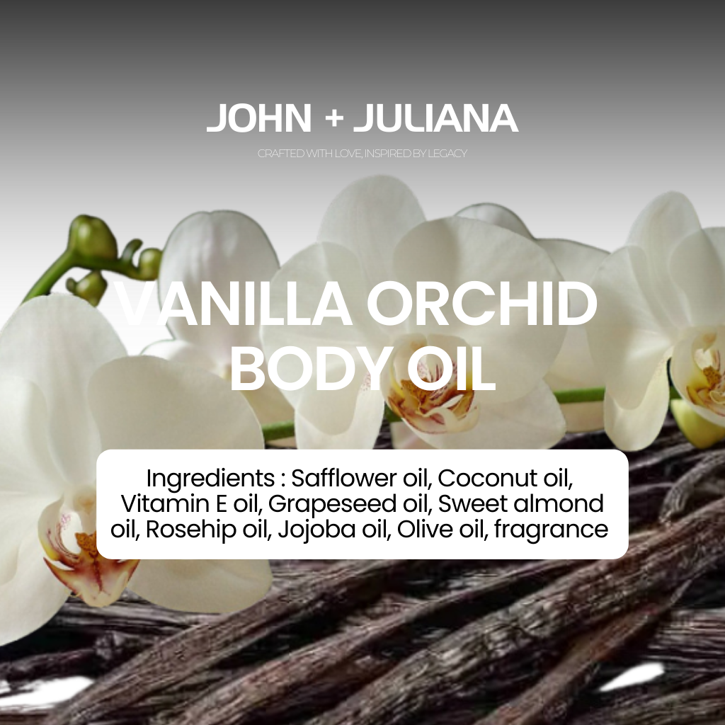 J + J | Scented Body Oil | Vanilla Orchid
