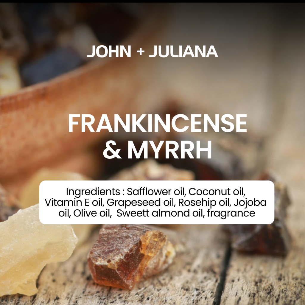 J + J | Scented Body Oil | Frankincense & Myrrh